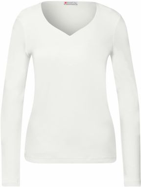 STREET ONE Tričko  šedobiela