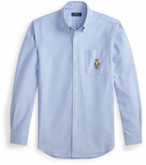 Polo Ralph Lauren Košeľa 'CLASSIC'  svetlomodrá / hnedá / brokátová / žltá