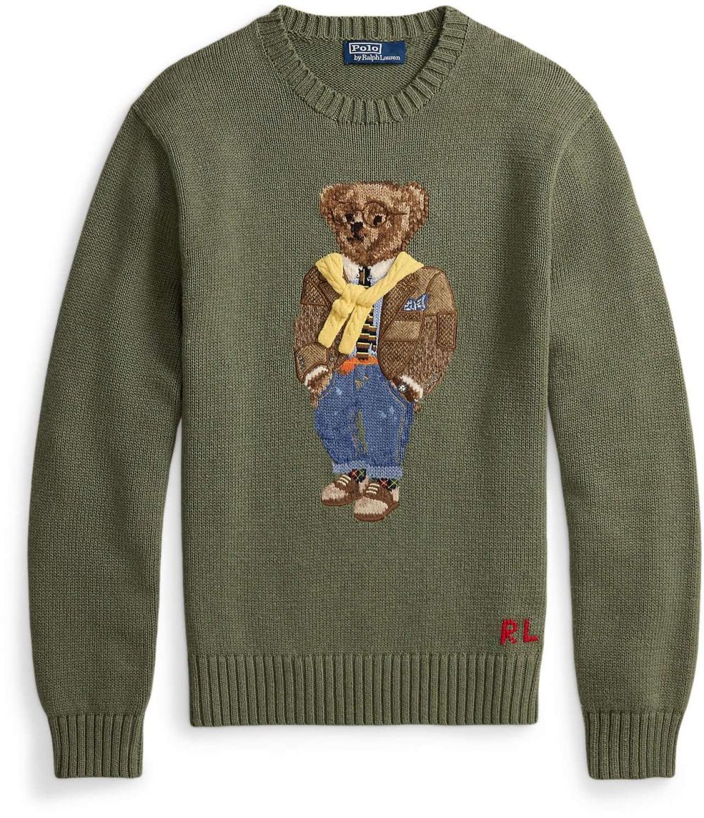 Polo Ralph Lauren Sveter  modrá / hnedá / žltá / olivová