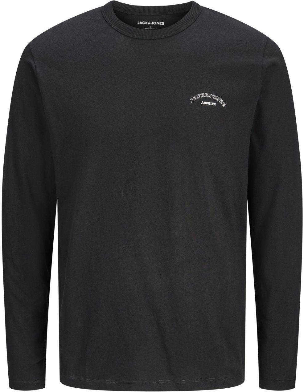 Jack & Jones Plus Tričko 'JJCOLLEGE'  čierna