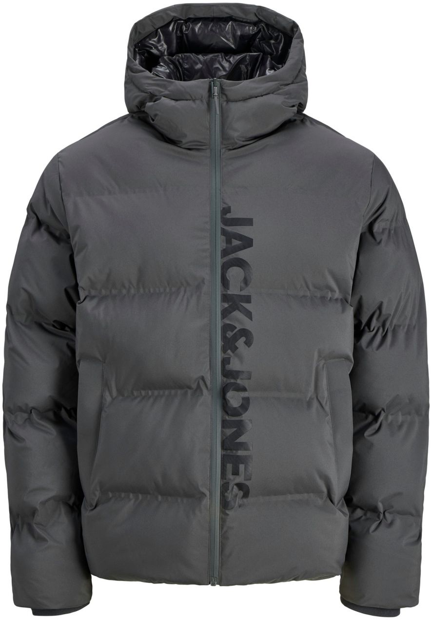 Jack & Jones Plus Zimná bunda 'JJKAITO'  čadičová / čierna