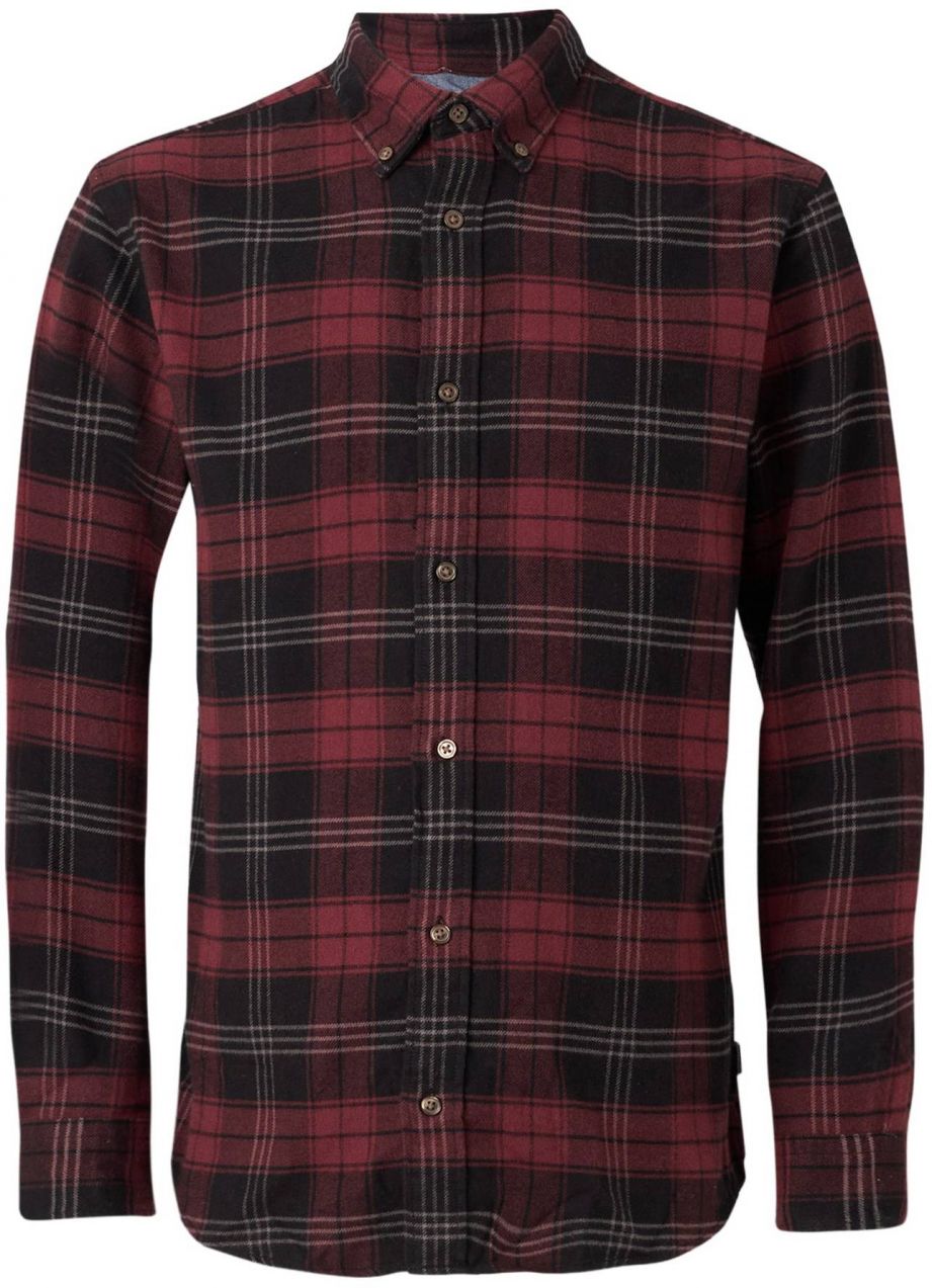 Jack & Jones Premium Košeľa 'JPRBLUBarkley'  červená / čierna / biela