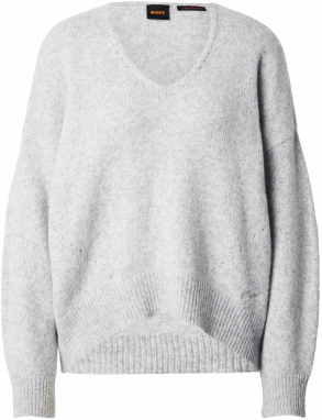 BOSS Orange Sveter 'Fondyssa'  svetlosivá