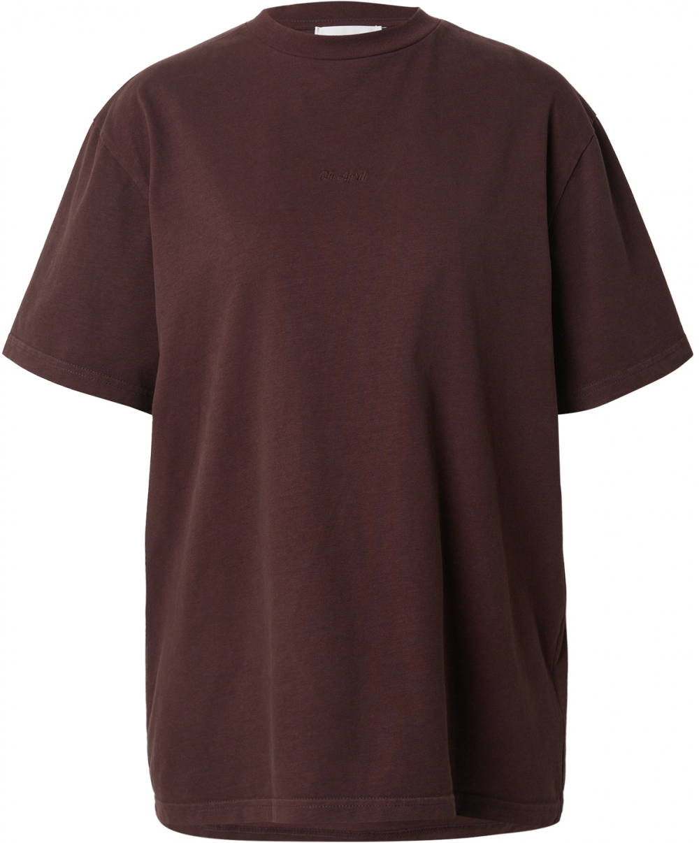 OH APRIL Tričko 'Good Karma'  gaštanová / ružová