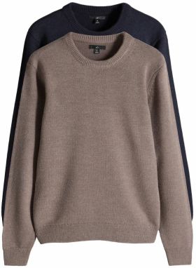 The Set Sveter  námornícka modrá / mokka