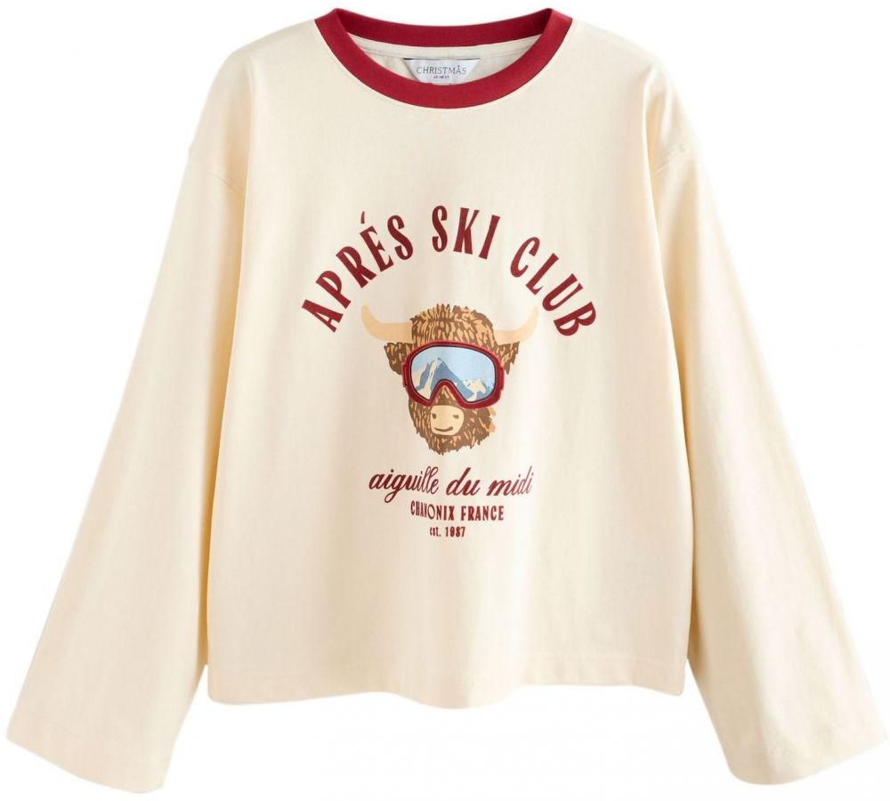 Next Tričko  béžová / svetlomodrá / svetlohnedá / červená