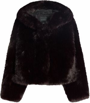 Bershka Prechodná bunda  tmavohnedá