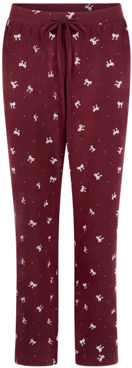 Hunkemöller Pyžamové nohavice  červená / biela