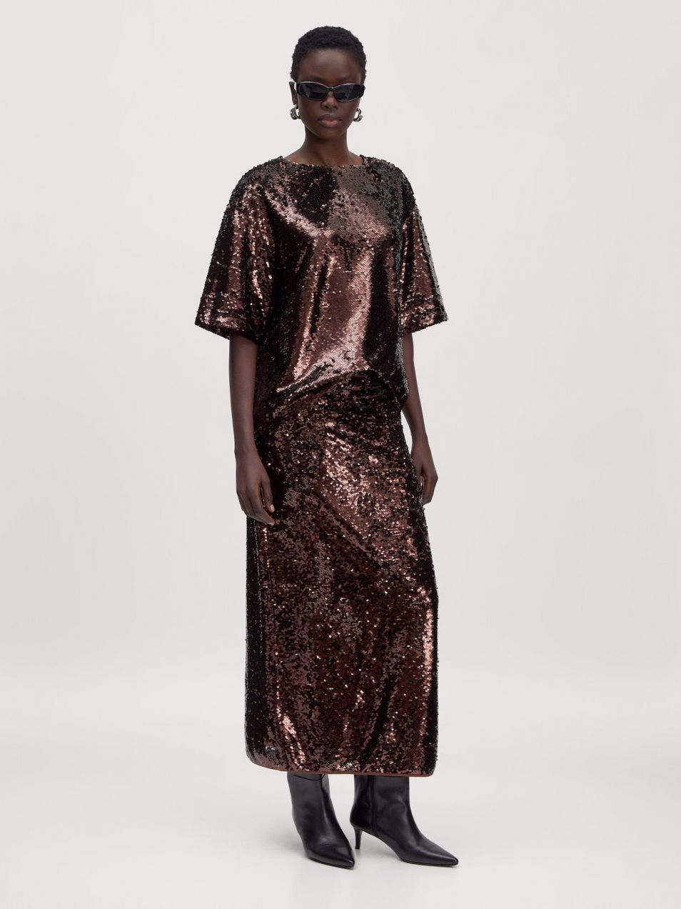 EDITED Tričko 'Janah'  hnedá