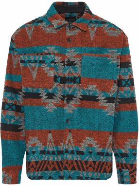 Funky Buddha Prechodná bunda  modrá / hrdzavohnedá / sivá / čierna