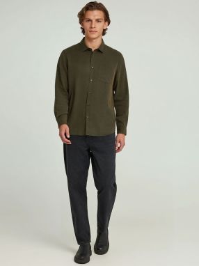 Funky Buddha Košeľa  kaki