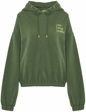 Funky Buddha Mikina  zelená / limetová