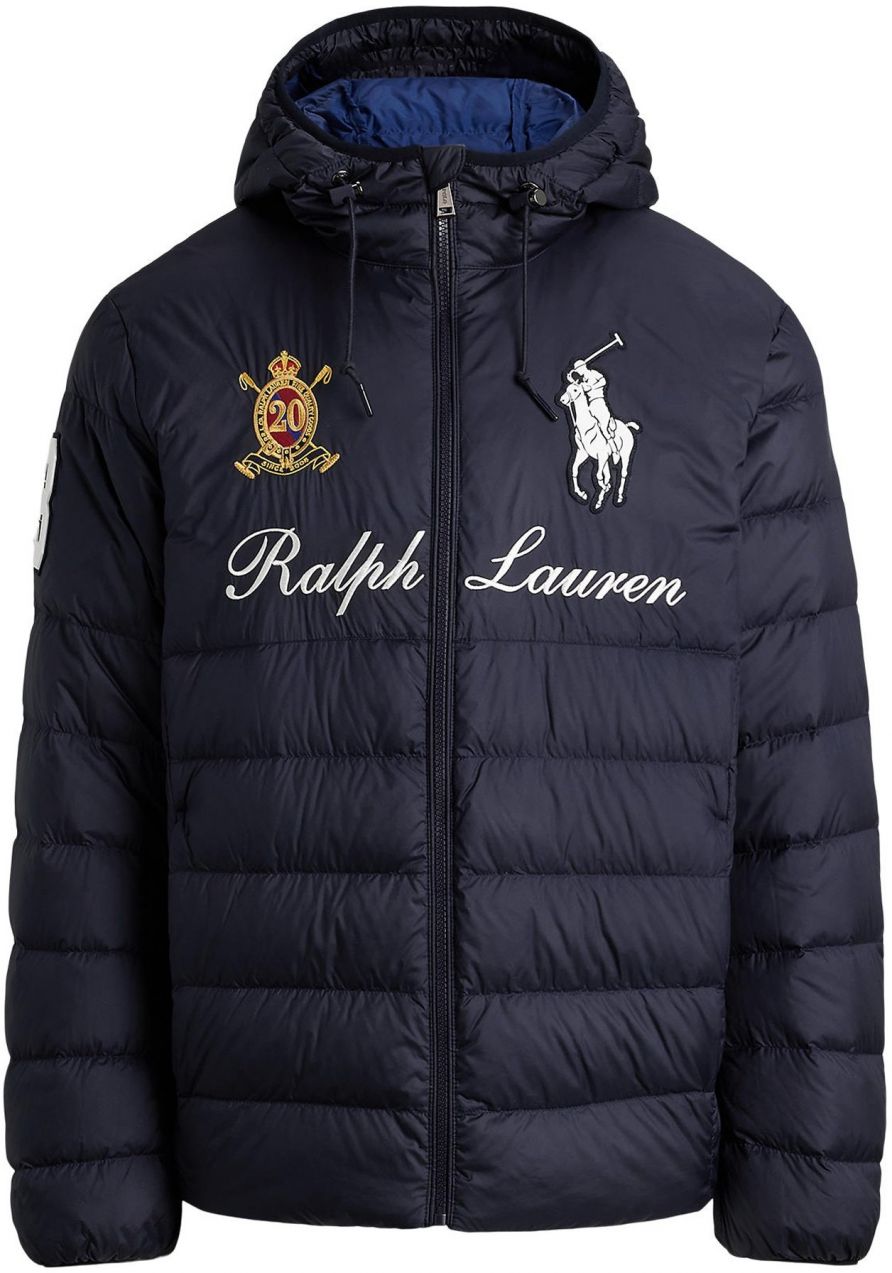 Polo Ralph Lauren Zimná bunda  námornícka modrá / zlatá žltá / čerešňová / biela