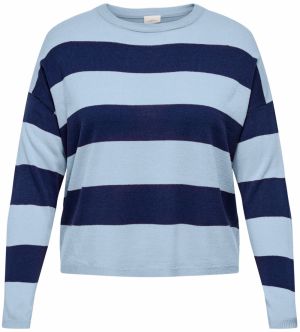 ONLY Carmakoma Sveter 'CARDERRY'  tmavomodrá / svetlomodrá