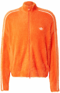ADIDAS ORIGINALS Prechodná bunda  oranžová / biela