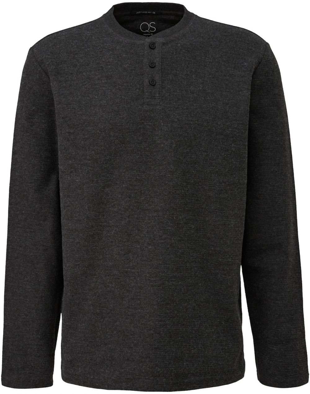 QS Tričko  čierna melírovaná