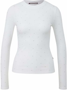 QS Tričko  strieborná / biela