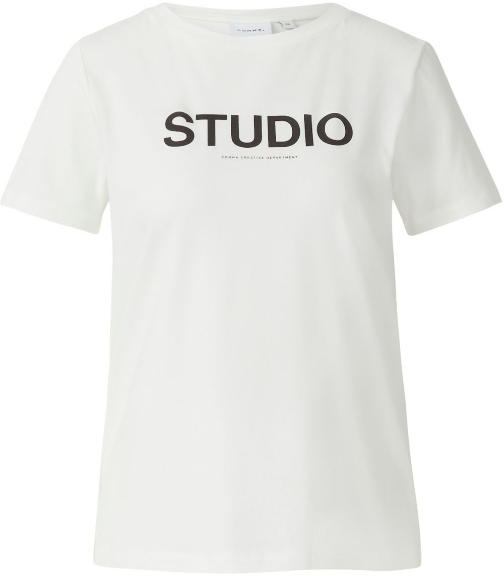 COMMA Tričko  čierna / biela