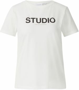 COMMA Tričko  čierna / biela