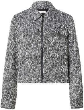 s.Oliver Prechodná bunda  čierna / biela