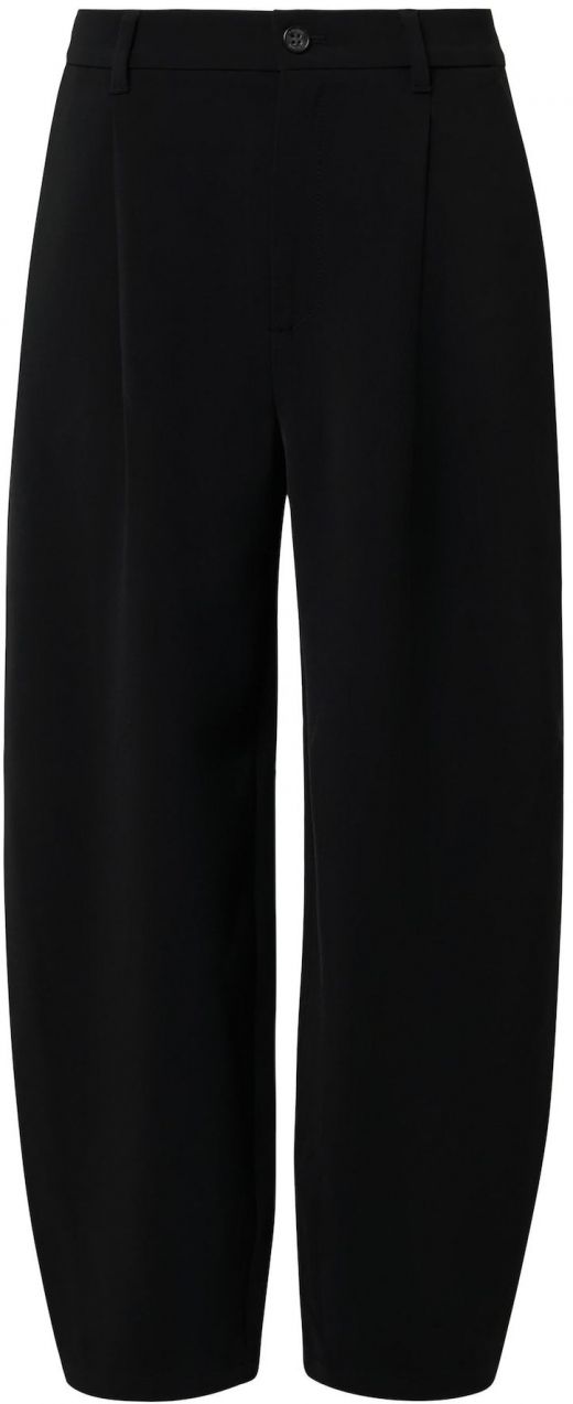 s.Oliver Plisované nohavice  čierna