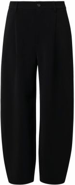 s.Oliver Plisované nohavice  čierna