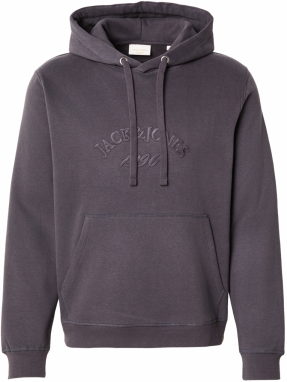 JACK & JONES Mikina 'JORBLEECKER'  tmavosivá