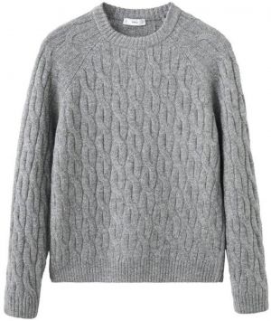 MANGO MAN Sveter 'Maria'  tmavosivá