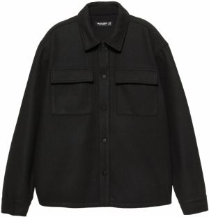 Pull&Bear Prechodná bunda  čierna