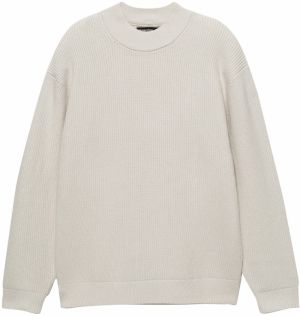 Pull&Bear Sveter  šedobiela