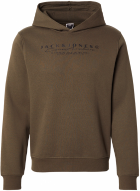 JACK & JONES Mikina 'JCOPOINT'  olivová / čierna
