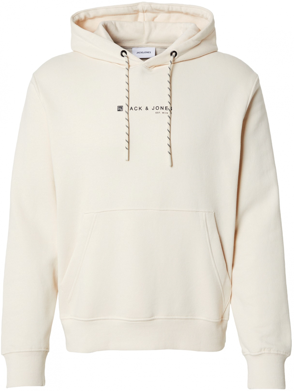 JACK & JONES Mikina 'JJSKI'  svetlosivá / čierna