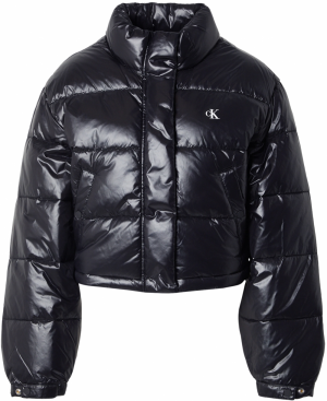 Calvin Klein Jeans Zimná bunda  čierna / biela