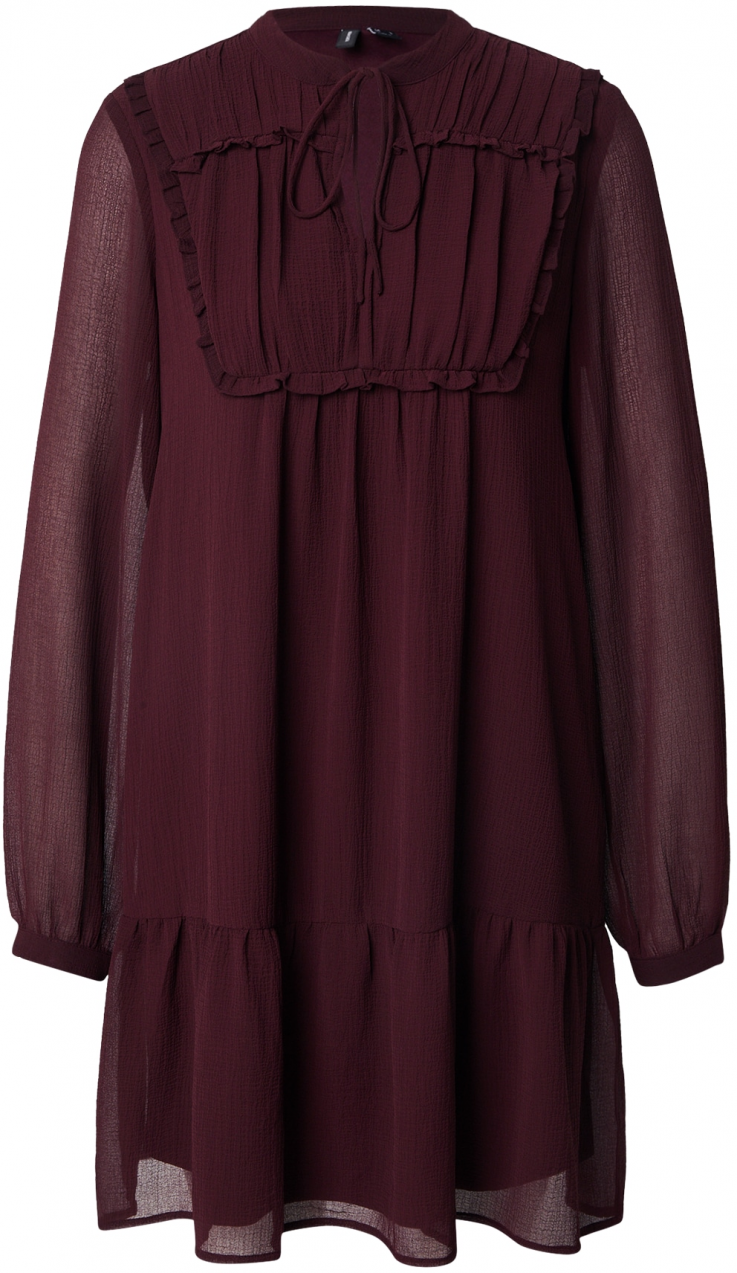 VERO MODA Šaty 'VMLINEA'  vínovo červená