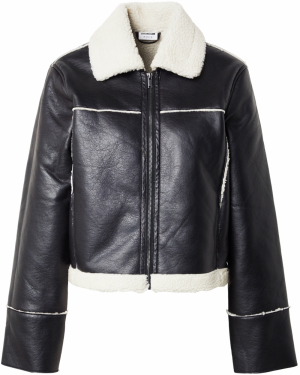 Noisy may Prechodná bunda 'NMSHANINA'  čierna / biela