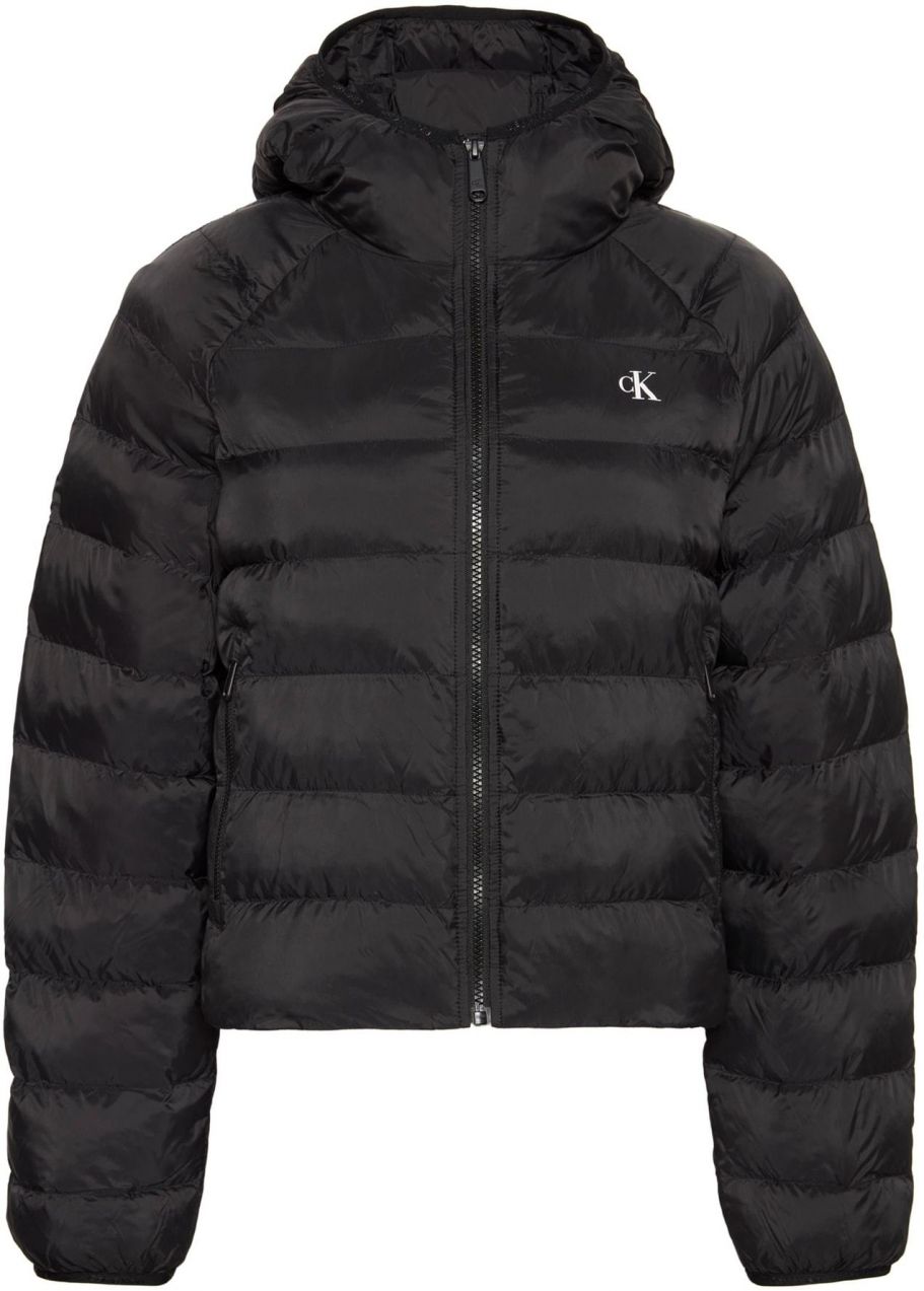 Calvin Klein Jeans Zimná bunda  čierna / biela