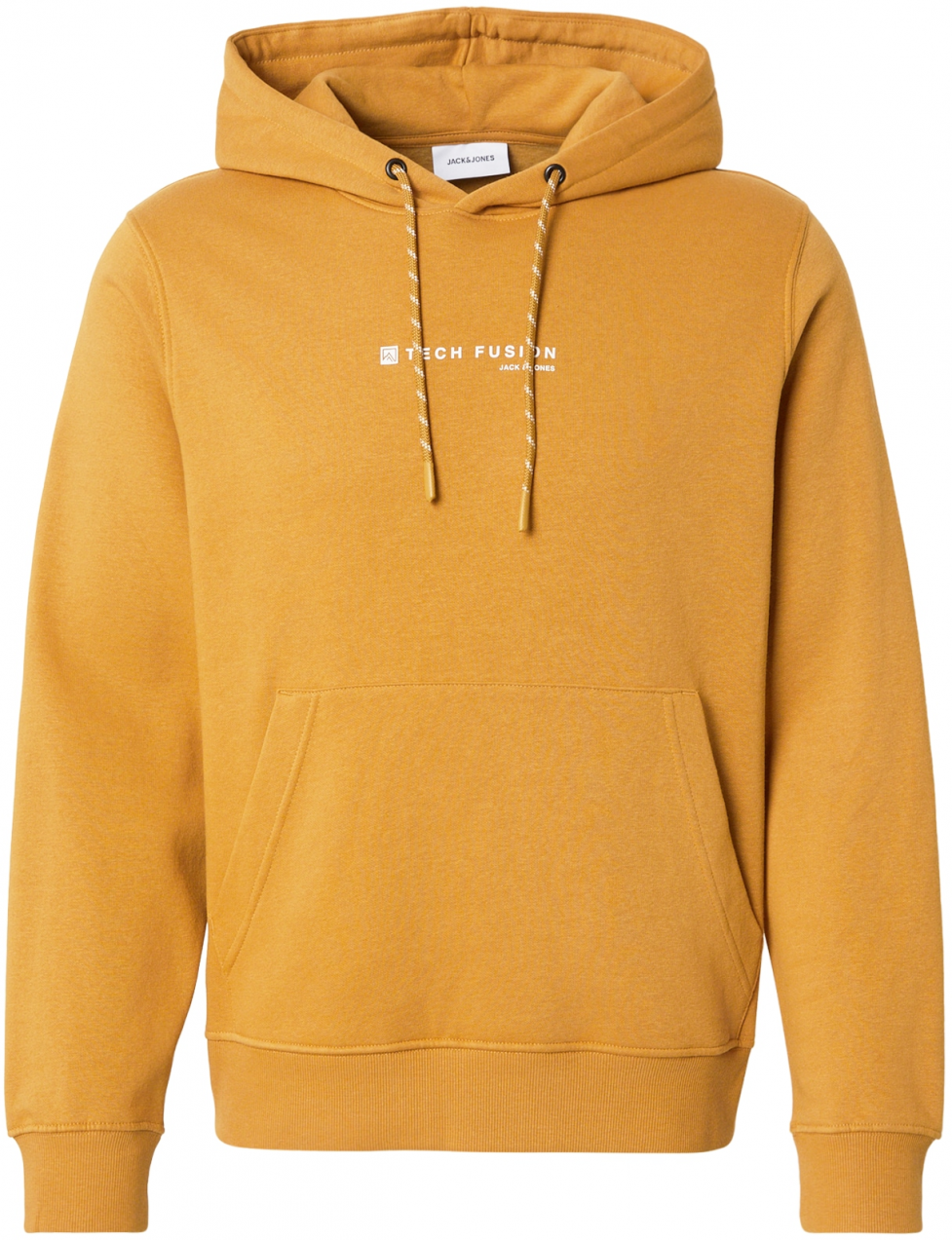 JACK & JONES Mikina 'JJSKI'  okrová / biela