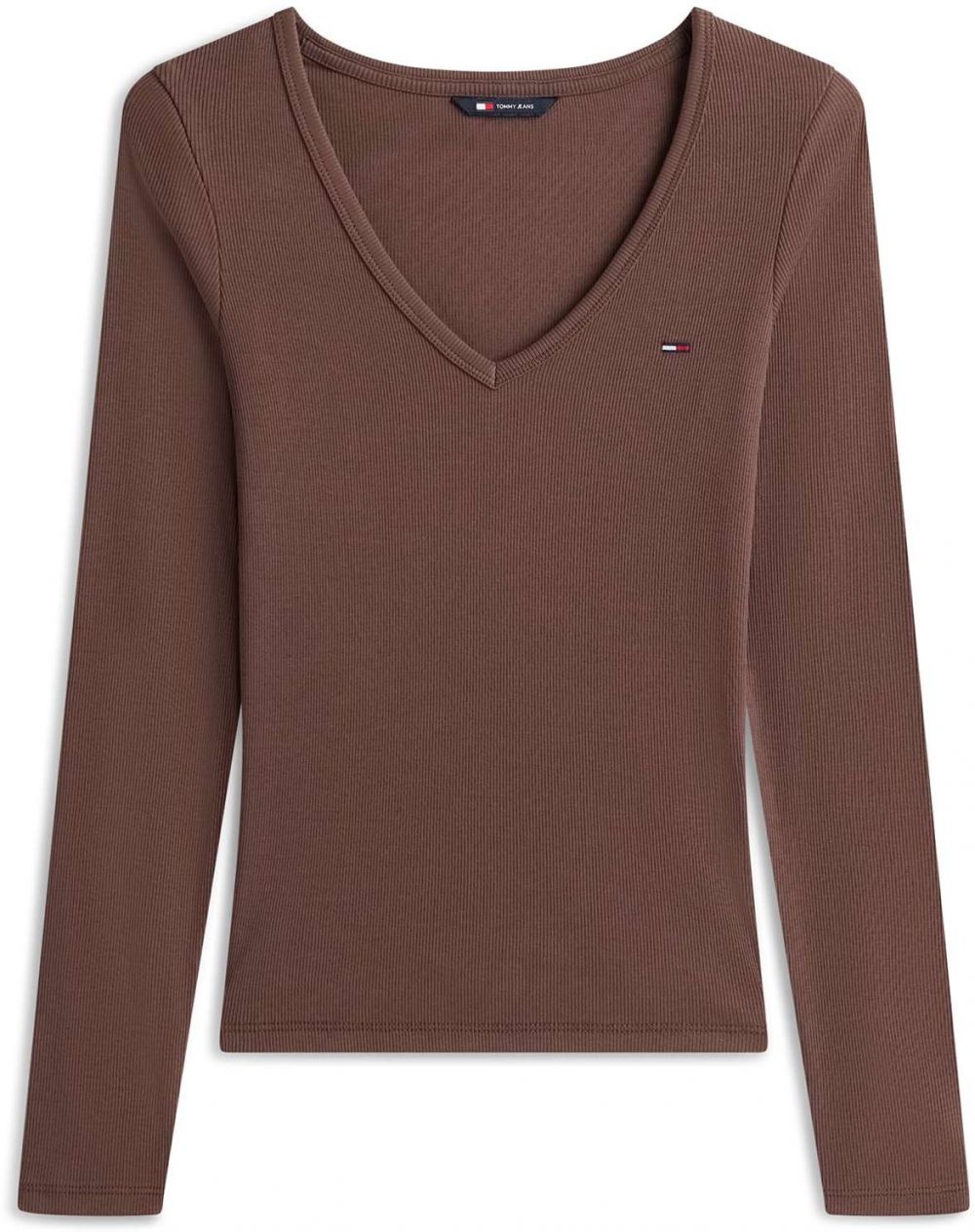 Tommy Jeans Tričko 'ESSENTIAL'  čokoládová