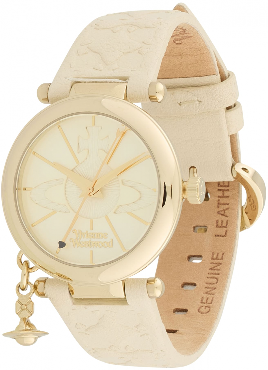 Vivienne Westwood Analógové hodinky  zlatá / biela