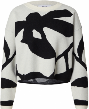 ABOUT YOU Sveter 'Leona'  čierna / biela