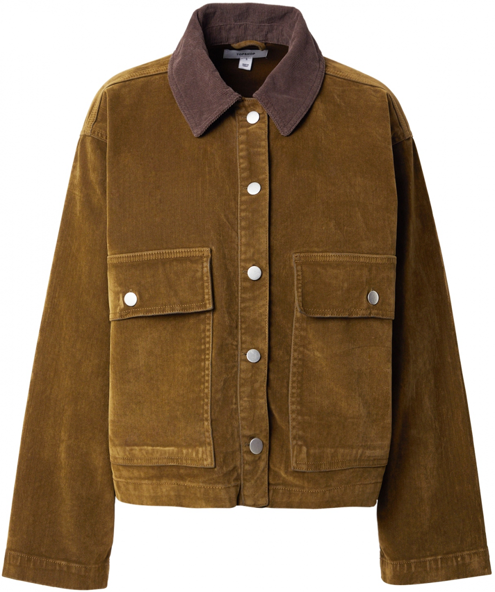 TOPSHOP Prechodná bunda 'JULIANE'  hnedá / kaki