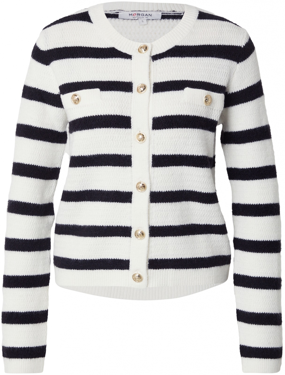 Morgan Kardigán  čierna / šedobiela