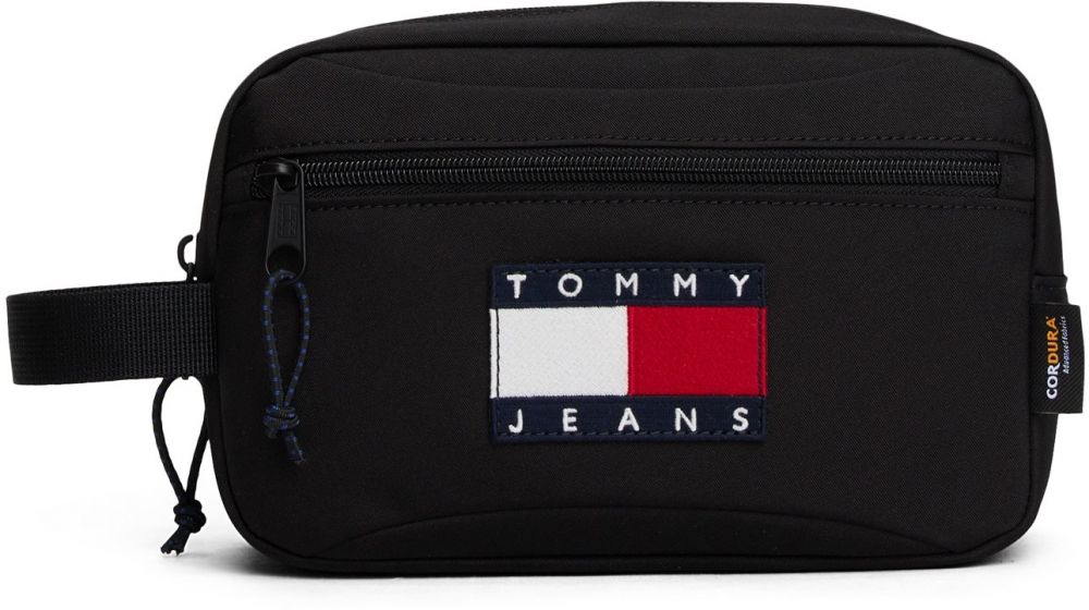 Tommy Jeans Toaletná taška  námornícka modrá / červená / čierna / biela