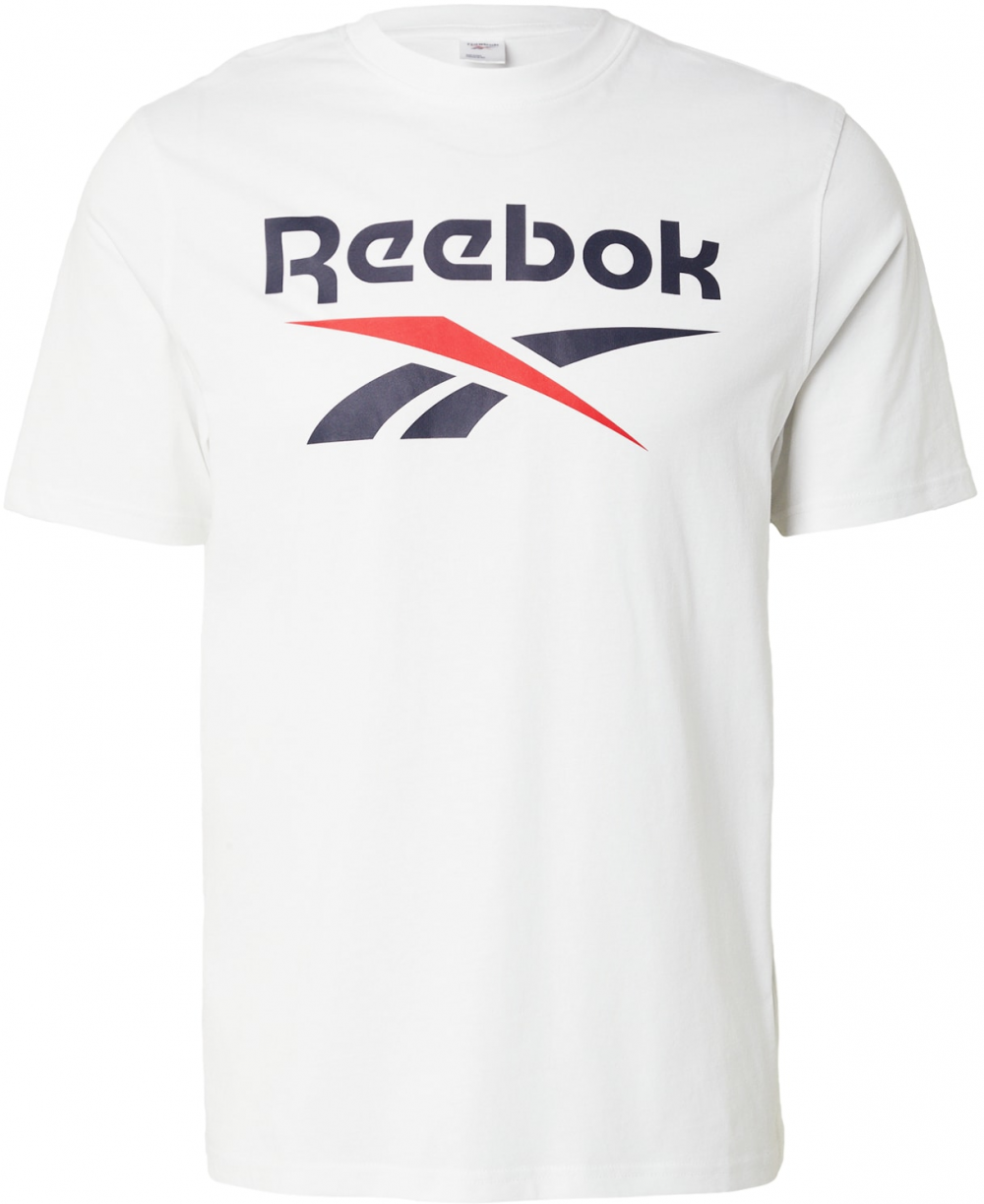 Reebok Funkčné tričko 'BRUNO'  tmavomodrá / jasne červená / biela