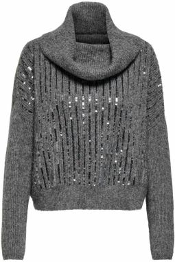 ONLY Sveter 'ONLMiu'  sivá melírovaná