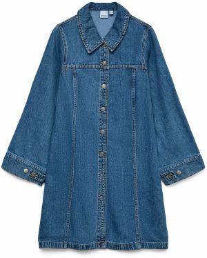 VERO MODA Košeľové šaty 'VMFindo'  modrá denim
