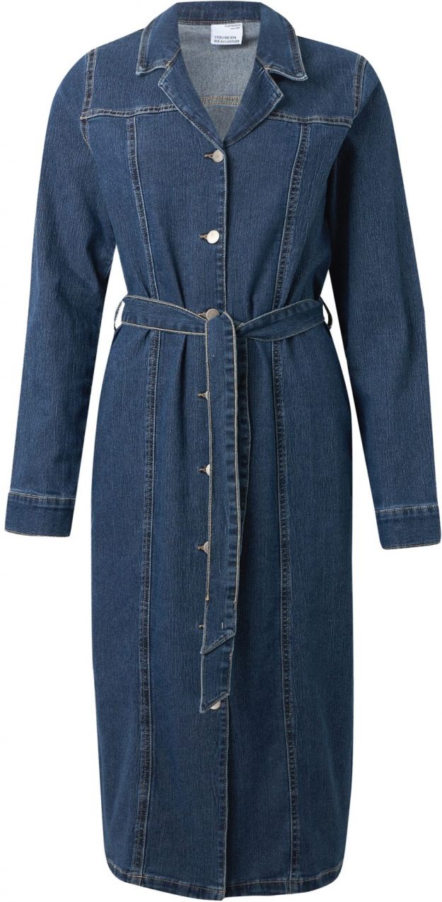 VERO MODA Košeľové šaty 'VMTelly'  modrá denim