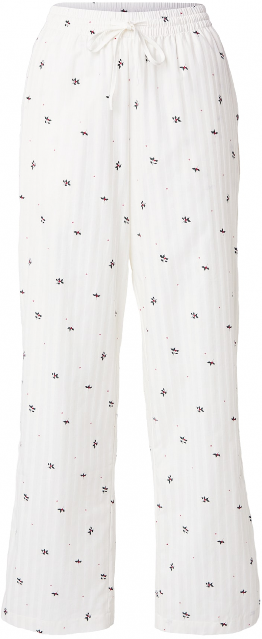 Hunkemöller Pyžamové nohavice  zelená / červená / biela