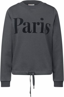 STREET ONE Mikina  tmavosivá / čierna