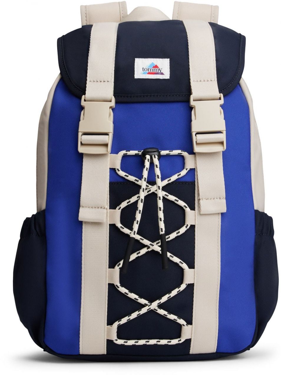 TOMMY HILFIGER Batoh  svetlobéžová / modrá / námornícka modrá